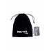 Plug in metallo argentato con peluche nero. Plug in metallo argentato con peluche nero.