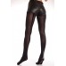Collant nero con striscia posteriore nera lucida. Collant nero con striscia posteriore nera lucida.