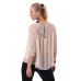 Blusa con inserti in pizzo. Beige Blusa con inserti in pizzo. Beige