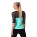 Maglia maniche 3/4 con pizzo. Celeste/nero Maglia maniche 3/4 con pizzo. Celeste/nero