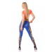 Leggings con stampa floreale. Blu. Leggings con stampa floreale. Blu.