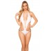 Monokini bianco con catenelle. Monokini bianco con catenelle.