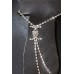 Catenina piede con strass.