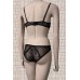 Body in satin e pizzo. Blu-nero Body in satin e pizzo. Blu-nero
