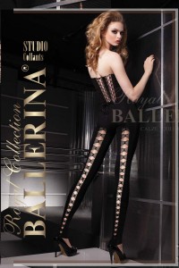 Ballerina: leggings neri in microfibra. Art. 041 Ballerina: leggings neri in microfibra. Art. 041