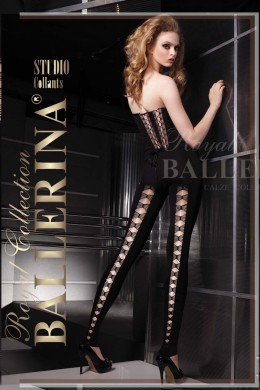 Ballerina: leggings neri in microfibra. Art. 041