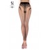 Collant velato c/riga e dettagli a strisce. Nudo/nero. Art. 559 Collant velato c/riga e dettagli a strisce. Nudo/nero. Art. 559