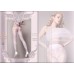 Collant bianco velato con ricami e lurex. Art. 580 Collant bianco velato con ricami e lurex. Art. 580