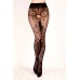 Collant aperto velato con eleganti ricami. Nero. Art. BS105 Collant aperto velato con eleganti ricami. Nero. Art. BS105