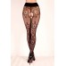 Collant aperto velato con eleganti ricami. Nero. Art. BS105 Collant aperto velato con eleganti ricami. Nero. Art. BS105