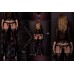 Ballerina: collant nero/beige con ricami. Art. 302 Ballerina: collant nero/beige con ricami. Art. 302