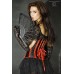CHILIROSE: bustino stringivita a righe nero-rosso. CHILIROSE: bustino stringivita a righe nero-rosso.