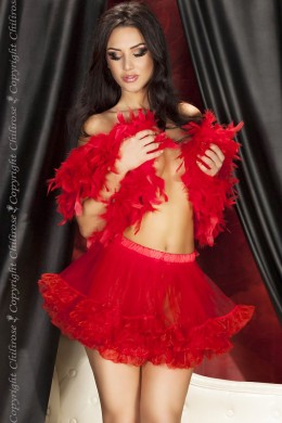 Gonna petticoat rossa in tulle. Gonna petticoat rossa in tulle.