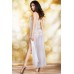 CHILIROSE: abito lungo in pizzo e chiffon. Bianco CHILIROSE: abito lungo in pizzo e chiffon. Bianco