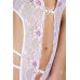 CHILIROSE: body in pizzo con profonda apertura e strass. Bianco CHILIROSE: body in pizzo con profonda apertura e strass. Bianco