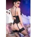 Guepiere in tulle e pizzo con ciondolo + tanga. Guepiere in tulle e pizzo con ciondolo + tanga.