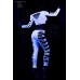 Top e leggings stringati con intagli. Bianco Top e leggings stringati con intagli. Bianco