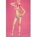 CHILIROSE: bikini con fantasia a fiori e righe. CHILIROSE: bikini con fantasia a fiori e righe.