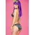 CHILIROSE: bikini pitonato con catenelle dorate. CHILIROSE: bikini pitonato con catenelle dorate.