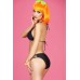 CHILIROSE: bikini nero con catenelle dorate. CHILIROSE: bikini nero con catenelle dorate.