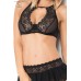 CHILIROSE: Completino intimo set 3 pezzi. Nero. CHILIROSE: Completino intimo set 3 pezzi. Nero.