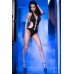CHILIROSE: Body-monokini nero con anelli metallici. CHILIROSE: Body-monokini nero con anelli metallici.