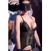 Guepiere in tulle e pizzo 4 pz. Guepiere in tulle e pizzo 4 pz.