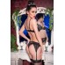 CHILIROSE: set 3 pezzi in pizzo. Nero CHILIROSE: set 3 pezzi in pizzo. Nero