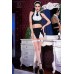 Costume domestica con calze e cuffia. 7 pezzi Costume domestica con calze e cuffia. 7 pezzi