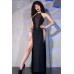 Abito lungo con ampi spacchi laterali ed inserto frontale in tulle. Abito lungo con ampi spacchi laterali ed inserto frontale in tulle.