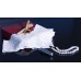 Tanga in pizzo con perle naturali + mini stimolatore. Bianco Tanga in pizzo con perle naturali + mini stimolatore. Bianco