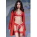 Completo intimo 2 pezzi in pizzo con giarrettiere incorporate. Rosso Completo intimo 2 pezzi in pizzo con giarrettiere incorporate. Rosso