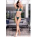 Mini bikini verde 3 pezzi con tanga e perizoma. Mini bikini verde 3 pezzi con tanga e perizoma.