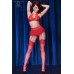 Completo intimo 4 pezzi con calze. Rosso Completo intimo 4 pezzi con calze. Rosso