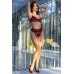 Set intimo 4 pezzi rosso/nero con calze. Set intimo 4 pezzi rosso/nero con calze.