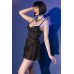 Chemise in tulle con top pitonato. Chemise in tulle con top pitonato.