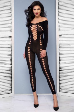 Catsuit coprente senza piede con intagli ovali. Catsuit coprente senza piede con intagli ovali.