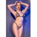 Mini bikini con strass argentati. Mini bikini con strass argentati.
