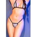 Micro bikini con strass argentati. Micro bikini con strass argentati.