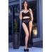 Set 3 pezzi in tulle con catene dorate removibili. Set 3 pezzi in tulle con catene dorate removibili.