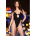 Body monokini nero con schiena scoperta. Body monokini nero con schiena scoperta.