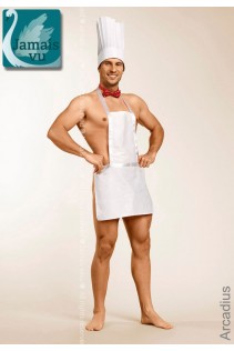 ARCADIUS: travestimento cuoco 3 pezzi. ARCADIUS: travestimento cuoco 3 pezzi.