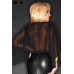 Vestito lungo con mantellina in tulle. Vestito lungo con mantellina in tulle.