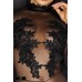 Vestito lungo in tulle con ricami e perline. Vestito lungo in tulle con ricami e perline.