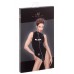 Body smanicato in vinile con cerniera a tre vie. Body smanicato in vinile con cerniera a tre vie.