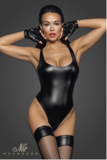 Body sgambato in tessuto Powerwetlook. Body sgambato in tessuto Powerwetlook.