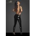 Tuta in PVC con fascia arricciata, schiena nuda e zip a 2 vie. Tuta in PVC con fascia arricciata, schiena nuda e zip a 2 vie.