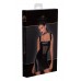 Abito corto in tessuto Powerwetlook con inserto in tulle davanti. Abito corto in tessuto Powerwetlook con inserto in tulle davanti.