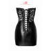 Mini abito con top in pizzo e stringatura posteriore. Mini abito con top in pizzo e stringatura posteriore.
