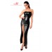 Abito midi con top in pizzo asimmetrico. Abito midi con top in pizzo asimmetrico.